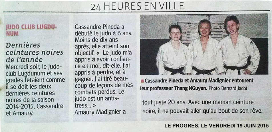 LE PROGRES_CN Cassandre et Amaury